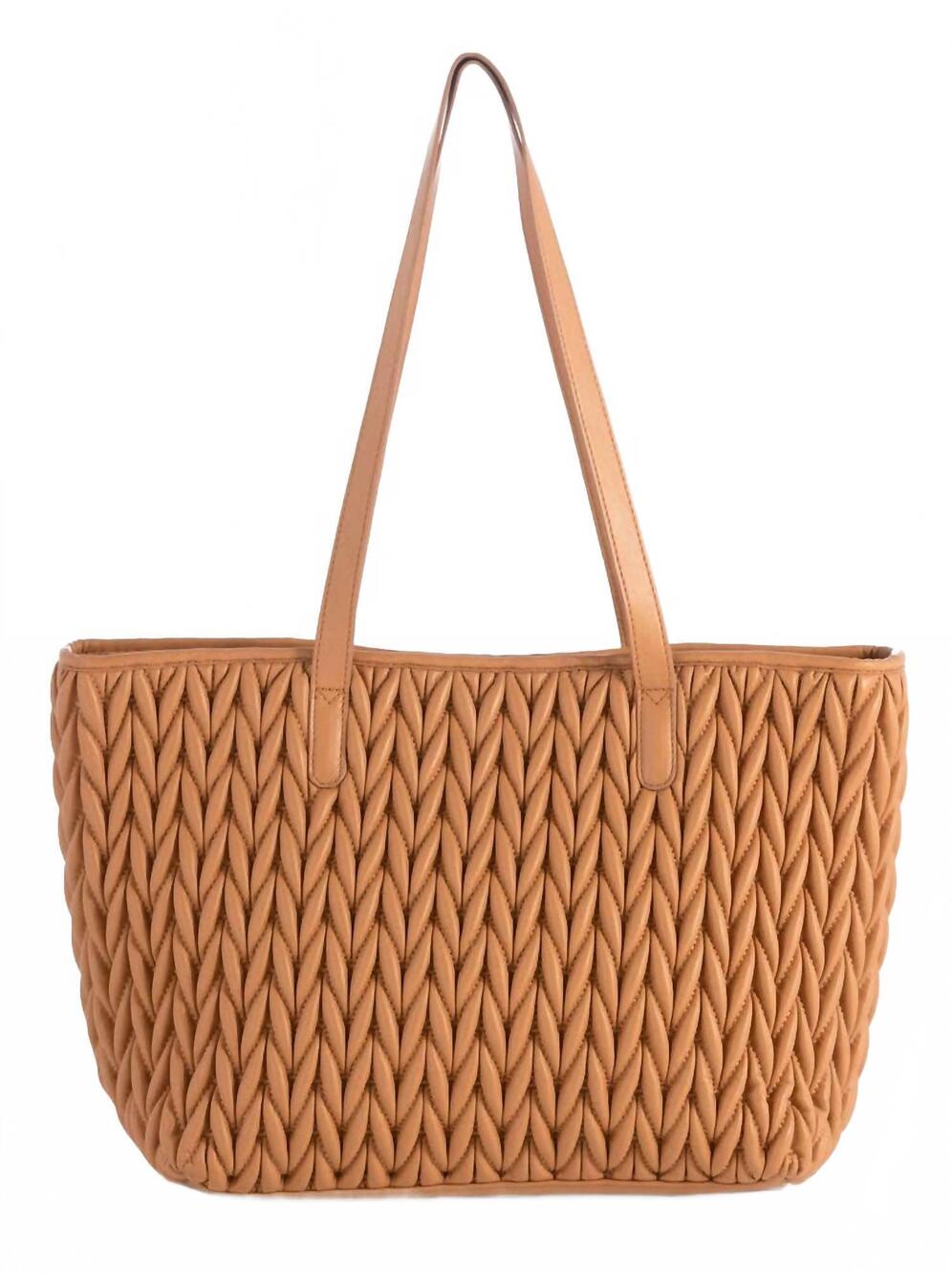 NEW SHIRALEAH women's jody tote bag in tan